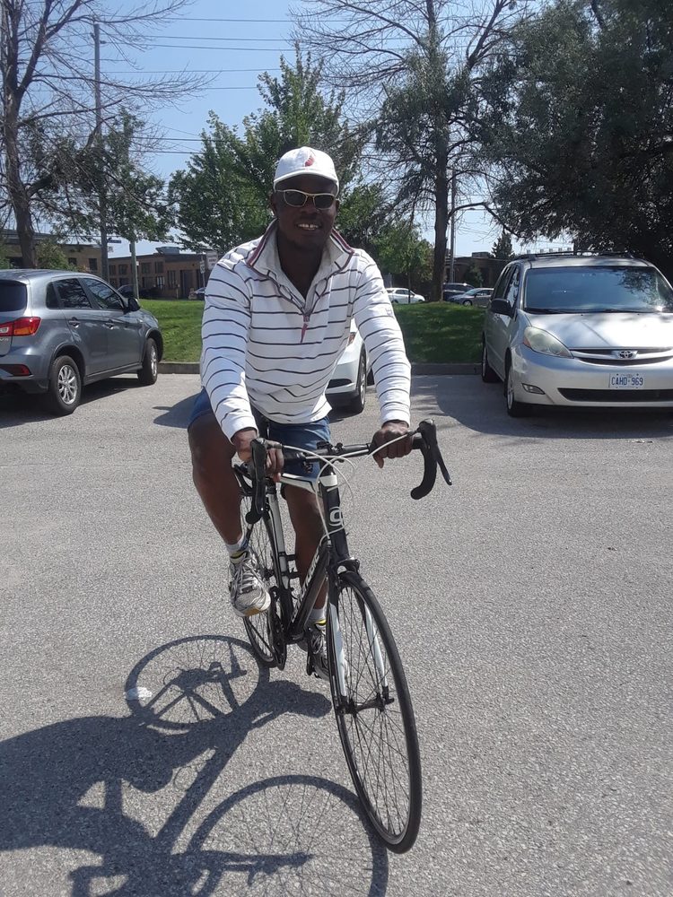 Rufus Paschal cycling in Toronto
